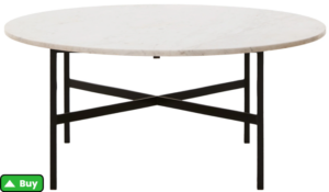 Vintage Round Marble Top Coffee Table - jaysonhome.com