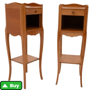 Narrow Bedside Tables, 1950s, Set of 2 - chairish.com